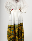Gold Tips Traditional Habesha Kemis Dress/Zuria - Shop Kemis