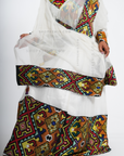 Alert Tan Vibrant Color Traditional Habesha Kemis Dress/Zuria - Shop Kemis