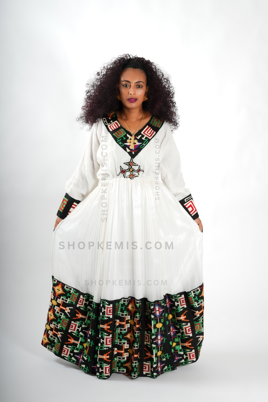 Crusoe Traditional Habesha Kemis Dress/Zuria - Shop Kemis