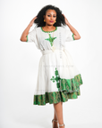 Stunning Short Traditional Habesha Kemis Dress/Zuria - Shop Kemis