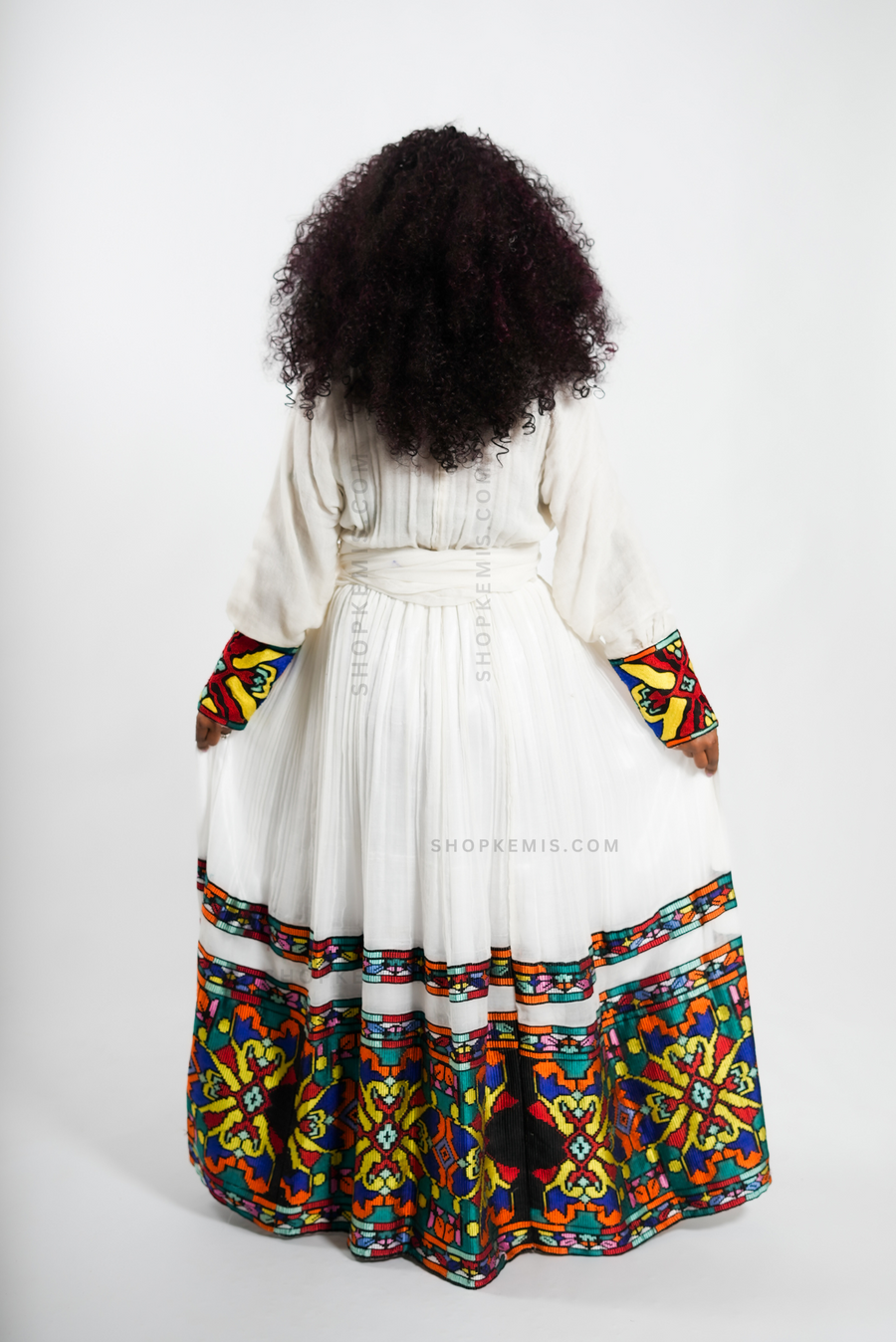 Multi Vibrant Color Traditional Habesha Kemis Dress/Zuria - Shop Kemis