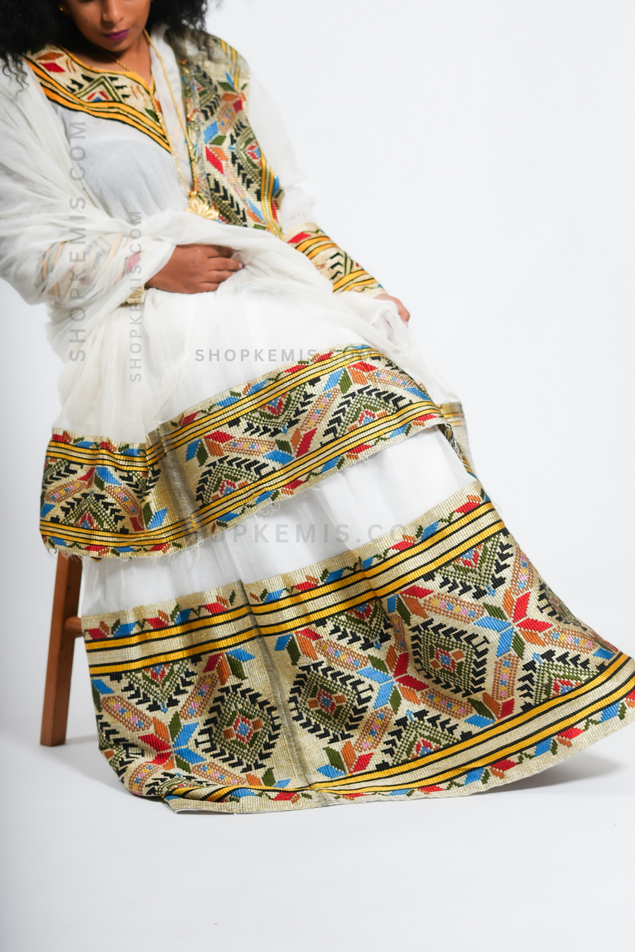 Muesli Traditional Habesha Kemis Dress/Zuria - Shop Kemis